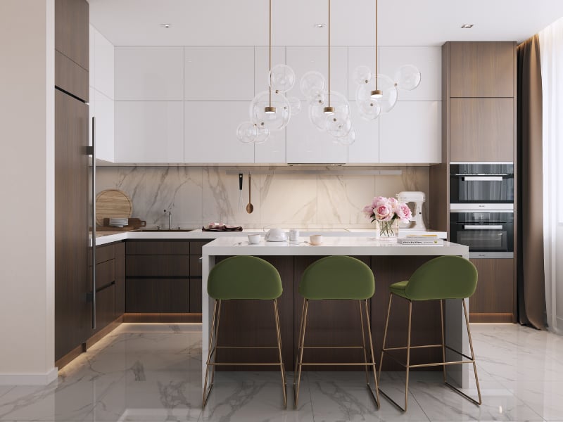 Sleek Serenity Modern Kitchen
